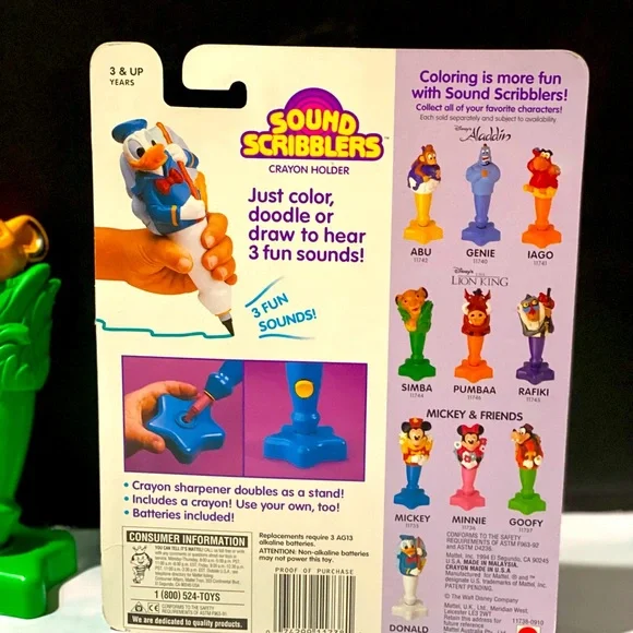 DISNEY VTG 90s LION KING, MICKEY, MINNIE & DONALD DUCK SOUND SCRIBBLERS WORKING - Picture 6 of 9